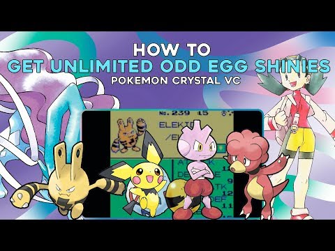 Pokemon Crystal 3DS (VC): How to get Unlimited ODD Egg Shiny Pokemon