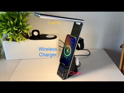 wireless phone charger desk lamp