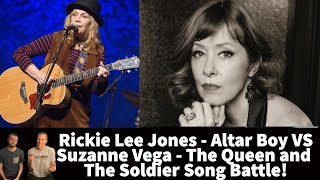 Reaction to Suzanne Vega - The Queen and the Soldier VS Rickie Lee Jones - Altar Boy Song Battle!