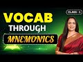 Vocab Through Mnemonics Class 1 Eduquity Pattern Rani Ma Am