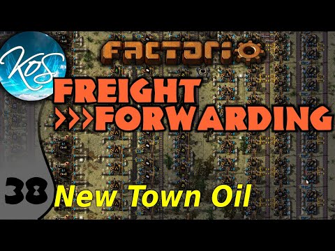 Factorio Freight Forwarding Mod 38 - OIL ON THE NEW ISLAND - Let's Play