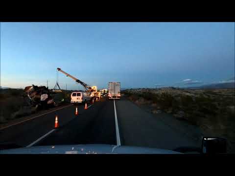 Accident on I40 in New Mexico Camper