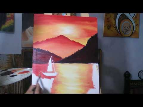 How to Oil Paint, FREE Oil Painting lesson with wajdan artist, speed video