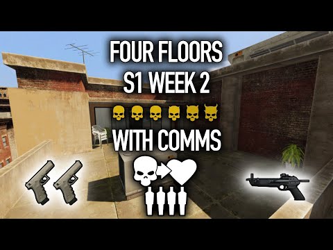 PD2 Geldgeil League, S1 Week 2 - Four Floors, Akimbo STRYK 18c / Pistol Crossbow pov w/comms
