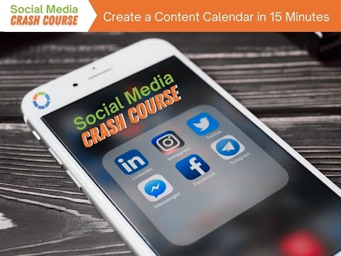 How to create a Social Media Content Calendar in 15 minutes
