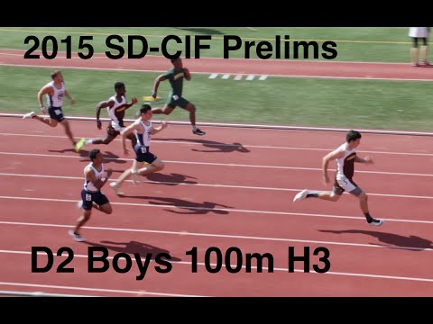 15' CIF-SD Prelims D2 Boys 100M H3