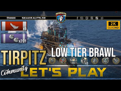 Replay - TIRPITZ [T8 BB] - Nahkampfmonster als Low Tier - 3.081 XP - World of Warships [Deutsch]