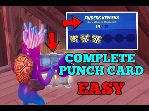 Fortnite how to complete Finders Keepers punch card EASY