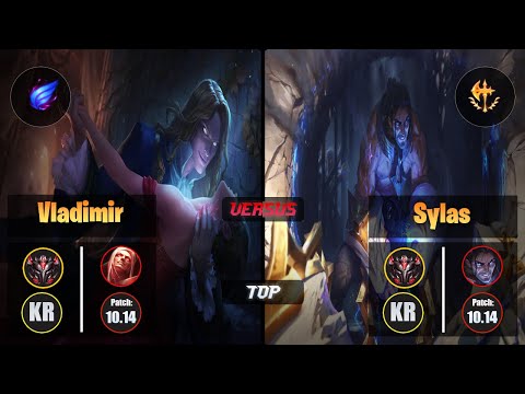 GrandMaster VLADIMIR [Phase Rush] (Top) VS  SYLAS - Grandmaster KR Patch 10.14