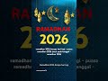 Ramadan 2026 How Many Days Left Ramadan Fasting 2026 Falls On Ramadan 2026 Shorts