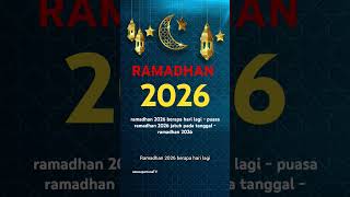 Download lagu ramadhan 2026 berapa hari lagi - puasa ramadhan 2026 jatuh pada tanggal - ramadhan 2026 #shorts mp3