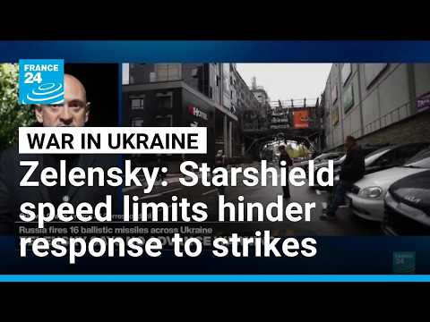 Zelensky says Starshield speed limits slowing down frontline response