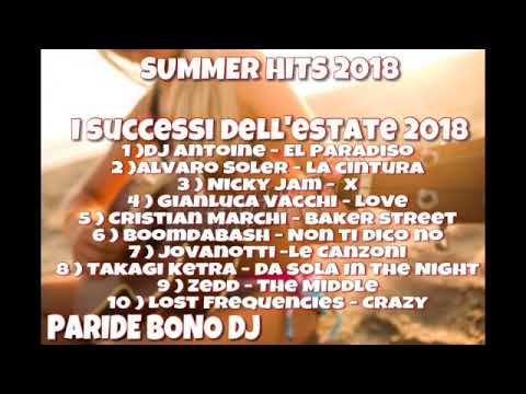 I TORMENTONI DELL' ESTATE 2018-Le canzoni del momento 2018 - SUMMER HITS 2018 (Paride Bono DJ)