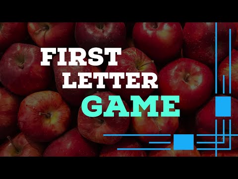 Turkish Vocabulary [First Letter Game - 7] | Learn Turkish