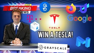 📰 CRYPTO NEWS: Win a Tesla, Polkamarkets, Matic (Polygon), Deutsche Telekom &amp; more!