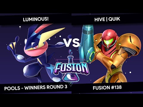 Fusion #138 - Luminous! (Greninja) vs Quik (Samus) - Pools - Winners Round 3