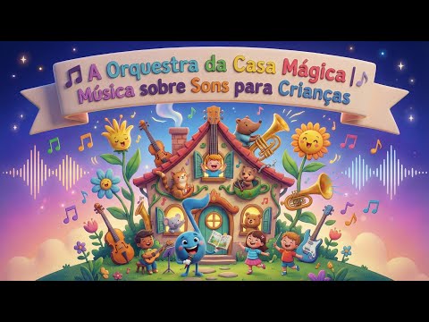 🎵 A Orquestra da Casa Mágica | Música infantil sobre Sons para Crianças