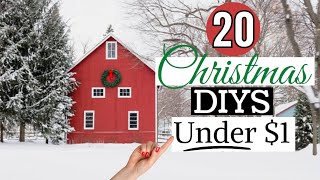 CHRISTMAS DIYS UNDER $1 and FREE/Dollar Tree Christmas DIYS 2022/Christmas Home Decor