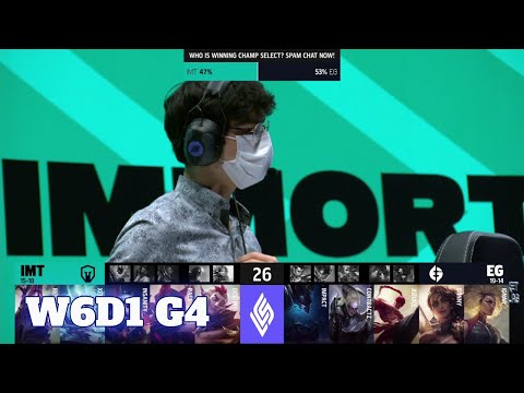 Immortals vs Evil Geniuses | Week 6 Day 1 S11 LCS Summer 2021 | IMT vs EG W6D1 Full Game