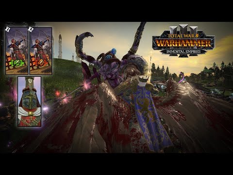 Louen Leoncoeur of Bretonia vs Suduction of Slaanesh | Bretonnia vs Slaanesh | Land Battle