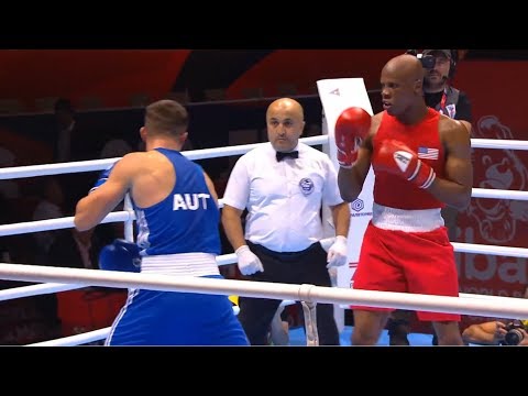 Round of 32 (81kg)  OBERLTON Atif (USA) vs DZAMBEKOV Umar (AUT) /AIBA World 2019