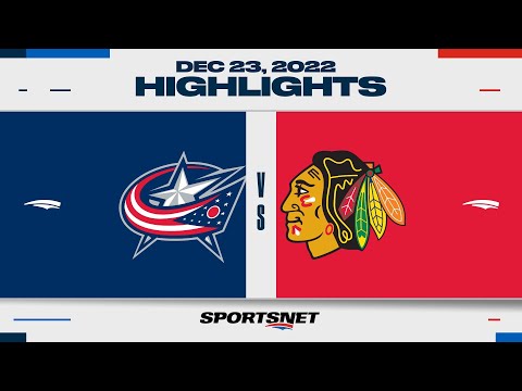 NHL Highlights | Blue Jackets vs. Blackhawks - December 23, 2022