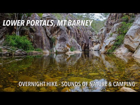 Lower Portals, Mt Barney Overnight Hike - Thunderstorm & Rain. Natural sounds.