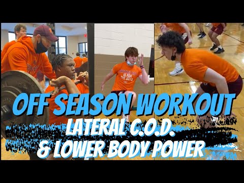 Off Season Workout For Lateral Change of Direction & Lower Body Power