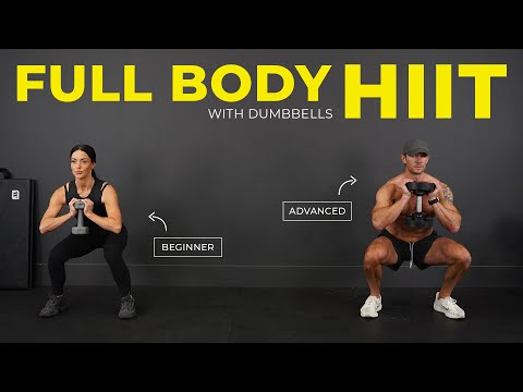 30 Min Full Body Dumbbell Strength & HIIT | Home Workout with Tiff & Dan