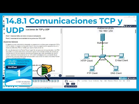 14.8.1 Packet Tracer 🔍📨 - Comunicaciones TCP y UDP (CCNA Curso 1)
