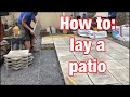 How to lay a patio