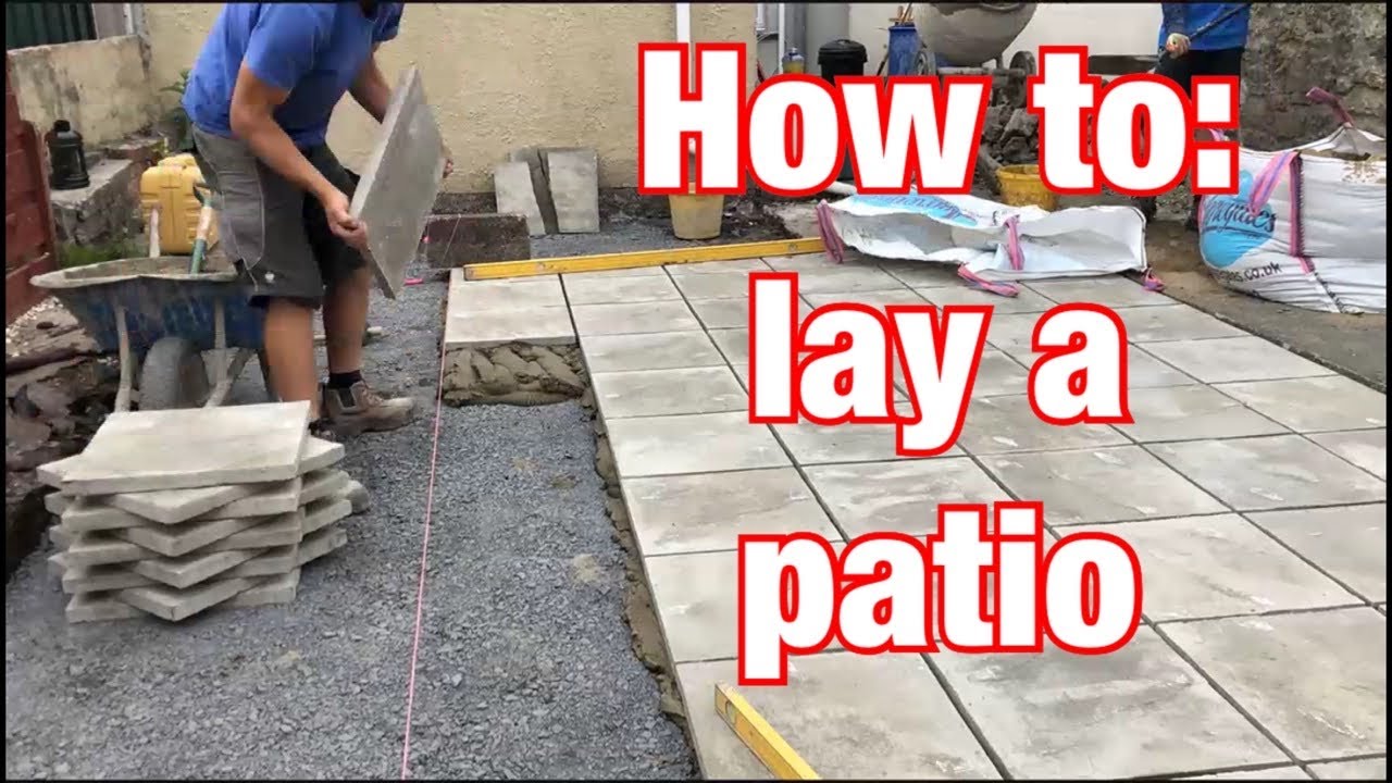 Watch video How to lay a patio Now How to lay a patio