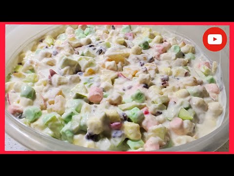 ENSALADA DE FRUTAS CON CREMA | COMO HACER ENSALADA DE FRUTAS CON CREMA