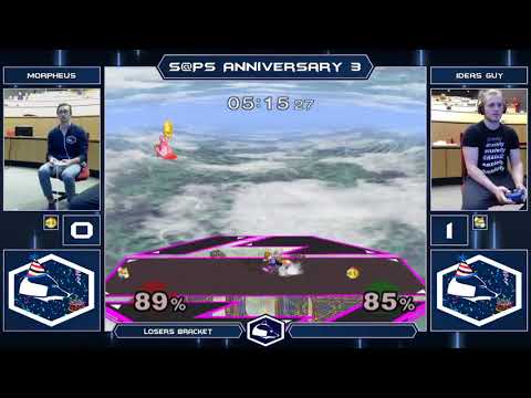 Anniversary 3 Melee Singles - Morpheus (Peach) vs Ideas Guy (Sheik/Fox) - Losers Bracket