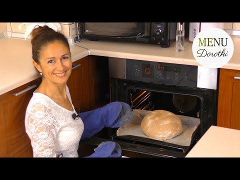 Homemade sourdough wheat bread with a crispy crust. A recipe for baking this loaf. Dorotka's MENU