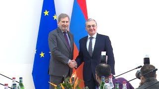 Meeting between the Foreign Minister of Armenia and the European Commissioner for Enlargement and Neighborhood Policy