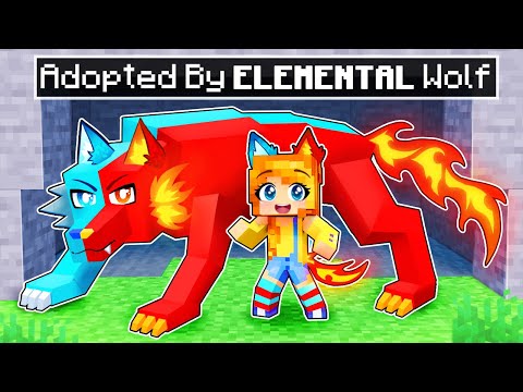 PrincessHana - Adopted by an ELEMENTAL WOLF in Minecraft!