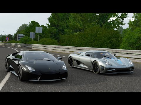 Forza 7 Drag race: Lamborghini Reventon (900hp) vs Koenigsegg Agera