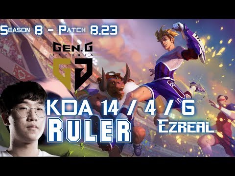 GEN Ruler EZREAL vs VAYNE ADC - Patch 8.23 KR Ranked