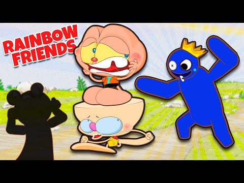 Mongo e Drongo em RAINBOW FRIENDS Noite 1: BLUE