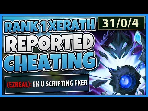 #1 XERATH WORLD LITERALLY CAN'T MISS SPELLS (REPORTED HACKING) - League of Legends