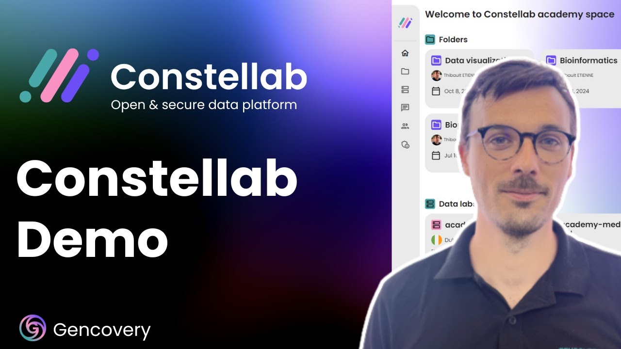 Constellab demo - Flexible AI and Data Infrastructure for Everyone in Life Sciences