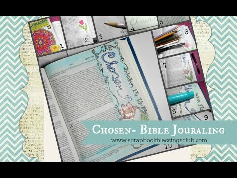 Chosen Bible Journaling with Coloring Book Technique