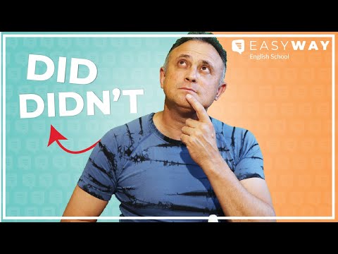 Negativa e interrogativa no passado simples: DID E DIDN'T