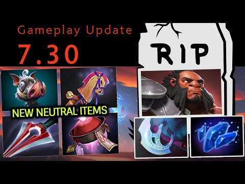 Dota 2 NEW 7.30 PATCH - NEUTRAL ITEM UPDATES & REWORK Aghanim's Shard