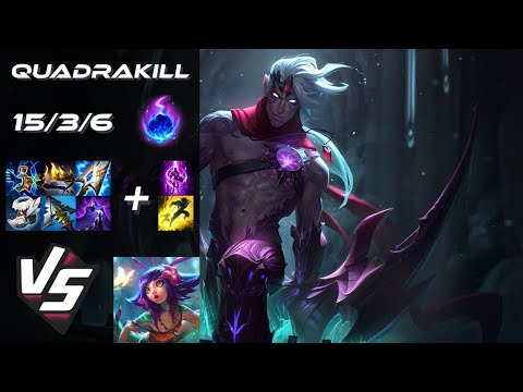 MID Varus vs Neeko [QUADRAKILL] - EU Grandmaster Patch 14.24