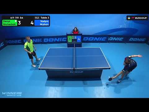 13:40 Denys Shcherbak - Vadym Hryban 22.07.2023 TT Euro.Cup Ukraine Star. Table 3