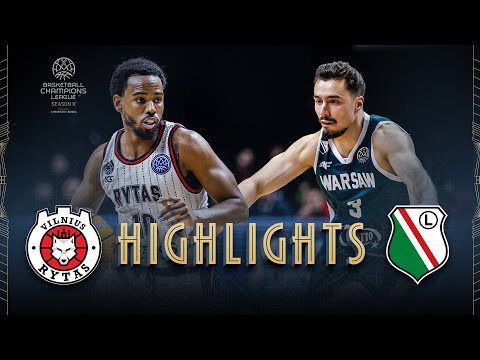 Rytas Vilnius v Legia Warszawa | Highlights | #BasketballCL 2025-26