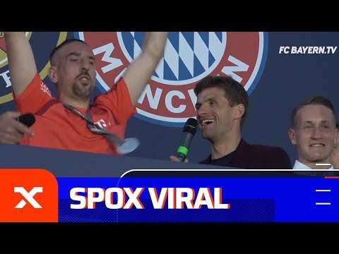 "Perfektes Deutsch": Thomas Müller veräppelt Franck Ribery | FC Bayern München | SPOX