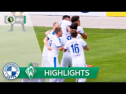 Sportfreunde Lotte - SV Werder Bremen 2:1 | Highlights DFB-Pokal 2016/17 - 1. Runde
